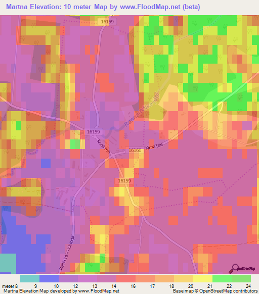 Martna,Estonia Elevation Map