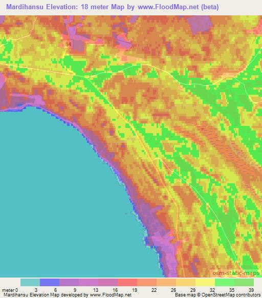 Mardihansu,Estonia Elevation Map