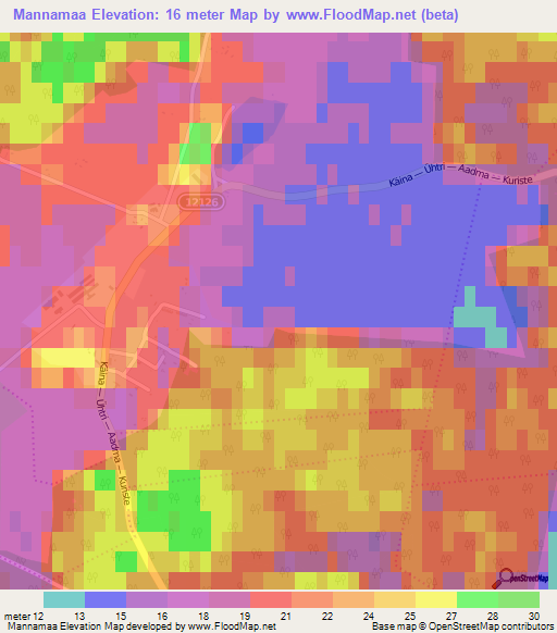 Mannamaa,Estonia Elevation Map