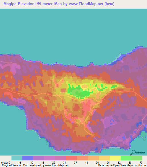 Magipe,Estonia Elevation Map