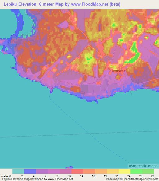 Lepiku,Estonia Elevation Map