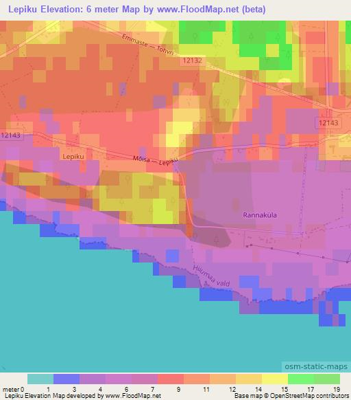 Lepiku,Estonia Elevation Map