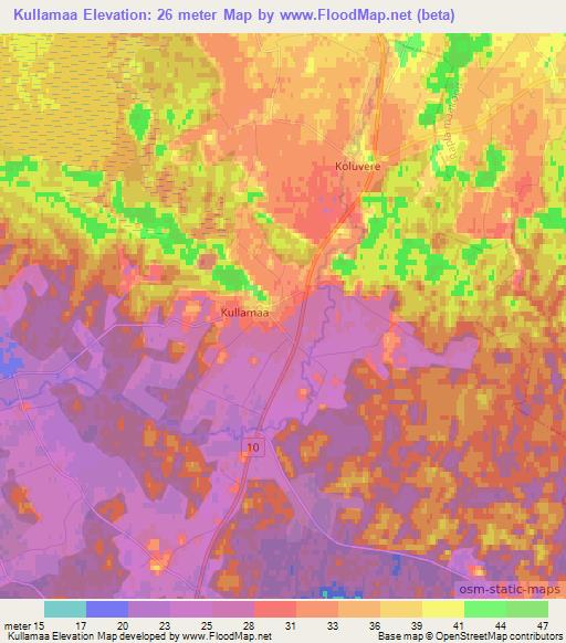 Kullamaa,Estonia Elevation Map