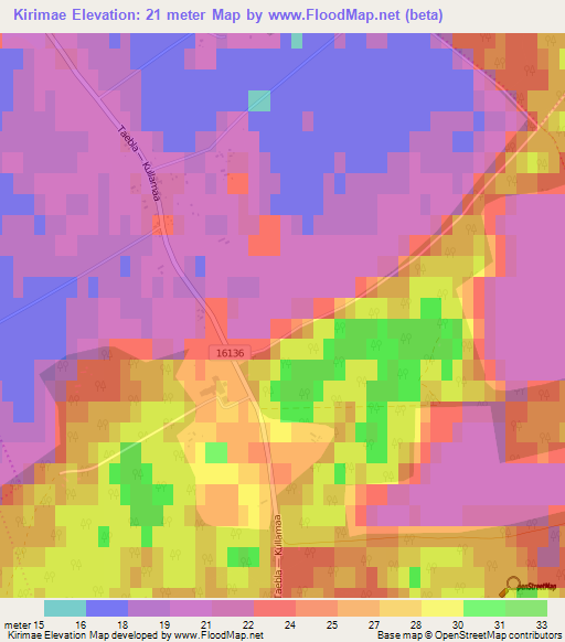 Kirimae,Estonia Elevation Map