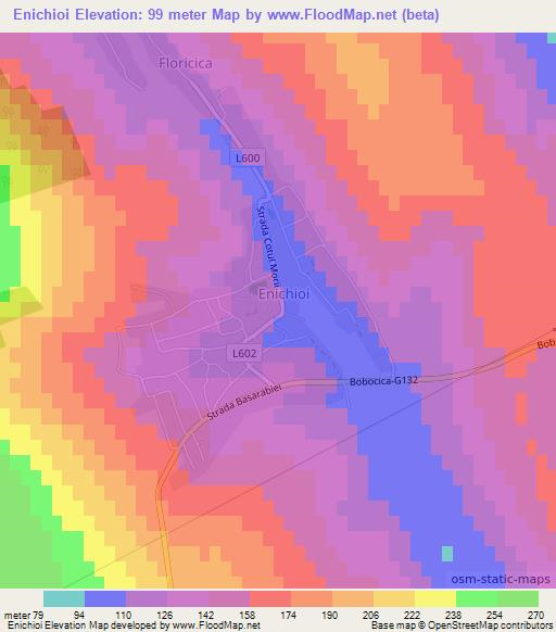 Enichioi,Moldova Elevation Map