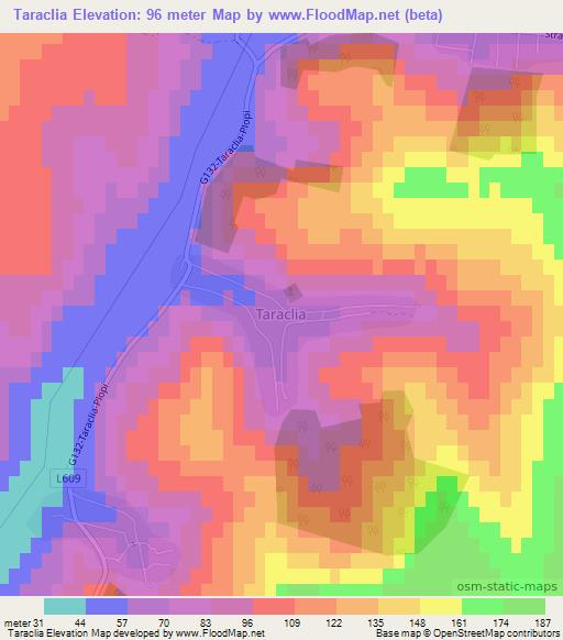 Taraclia,Moldova Elevation Map