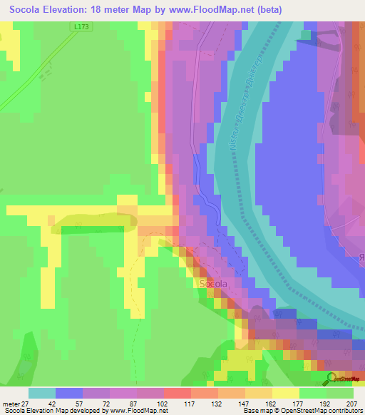 Socola,Moldova Elevation Map