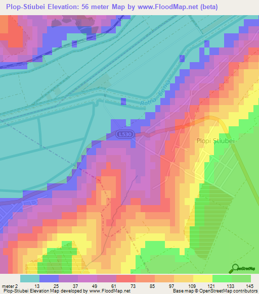 Plop-Stiubei,Moldova Elevation Map