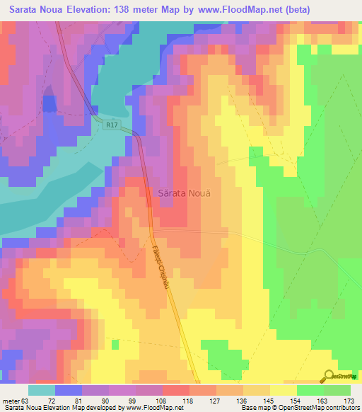 Sarata Noua,Moldova Elevation Map