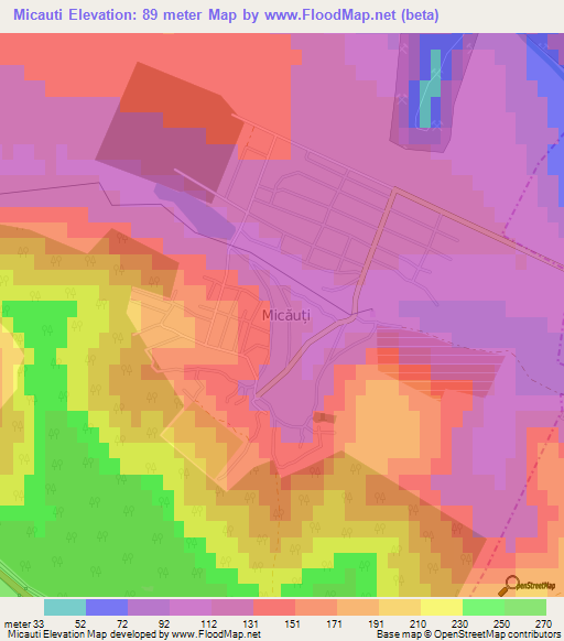 Micauti,Moldova Elevation Map