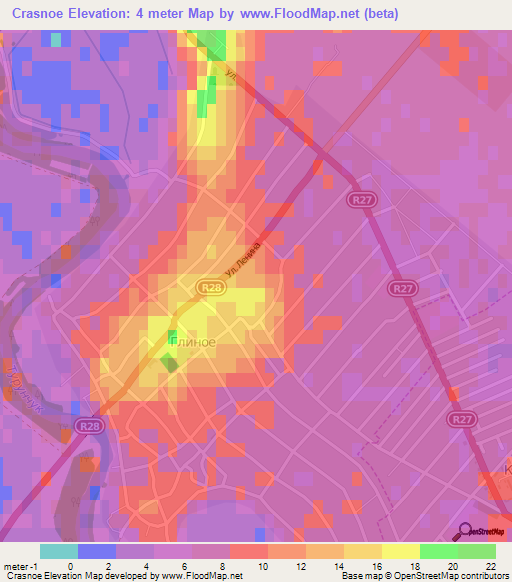 Crasnoe,Moldova Elevation Map