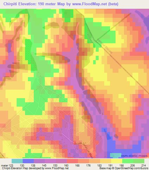 Chirpiti,Moldova Elevation Map