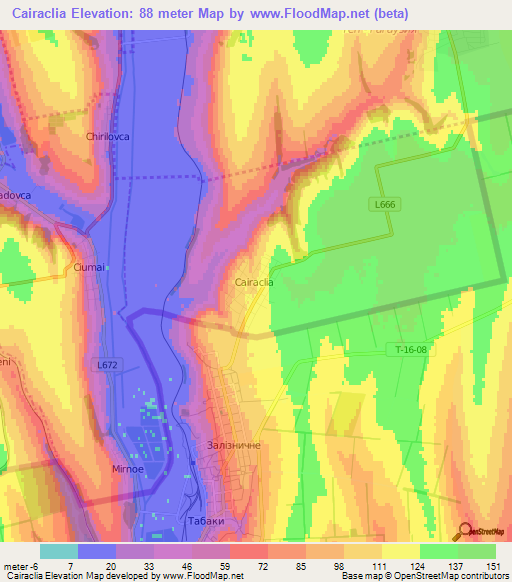 Cairaclia,Moldova Elevation Map