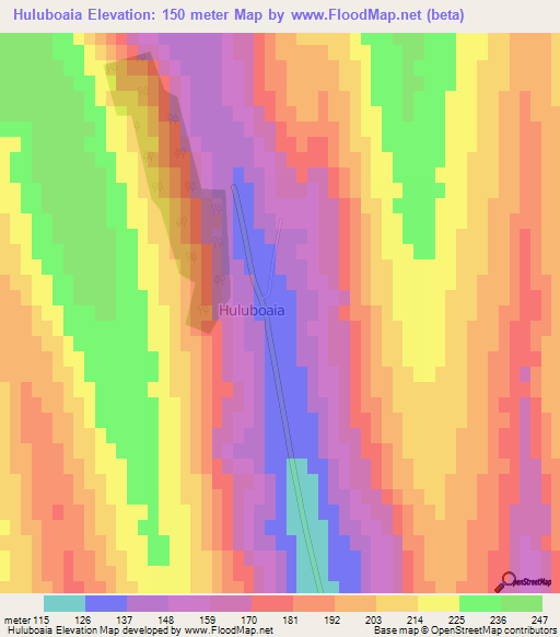 Huluboaia,Moldova Elevation Map