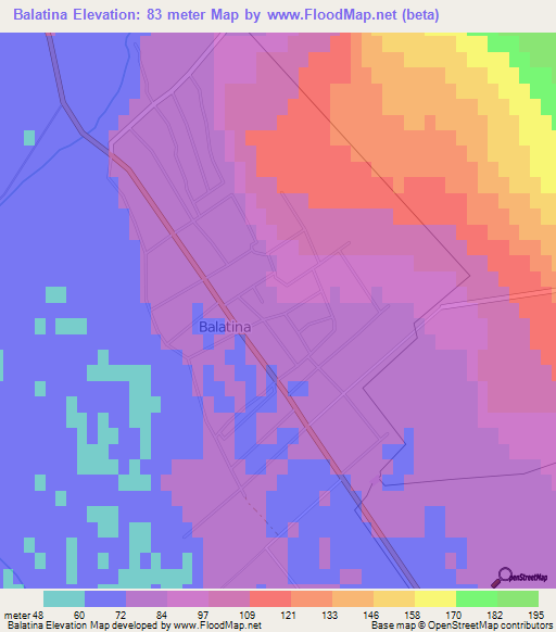 Balatina,Moldova Elevation Map