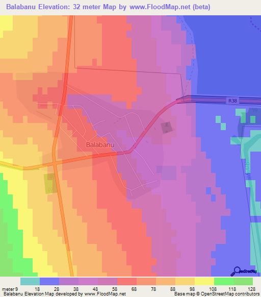 Balabanu,Moldova Elevation Map