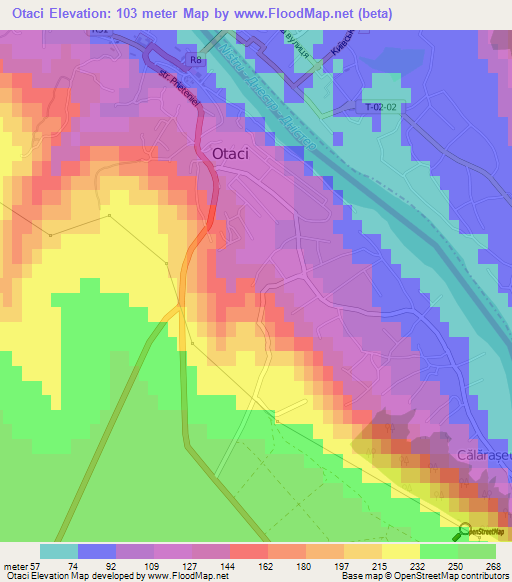 Otaci,Moldova Elevation Map