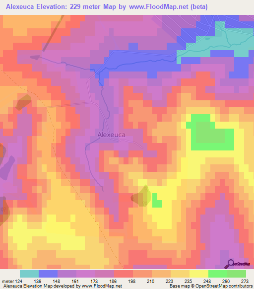 Alexeuca,Moldova Elevation Map