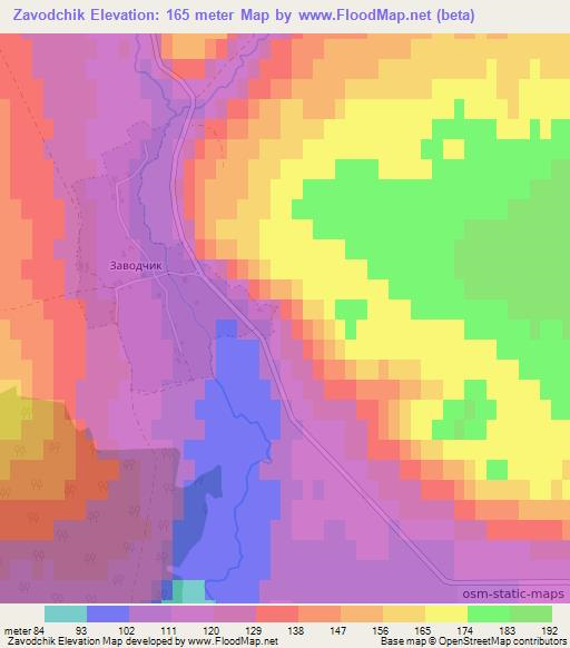 Zavodchik,Russia Elevation Map