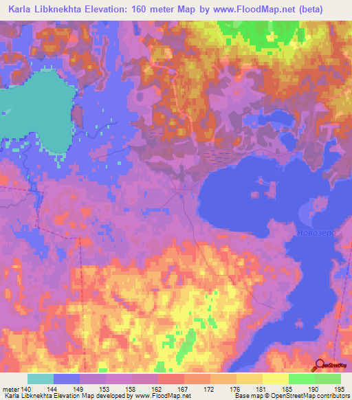 Karla Libknekhta,Russia Elevation Map