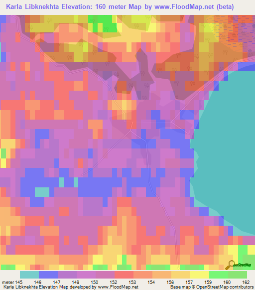 Karla Libknekhta,Russia Elevation Map