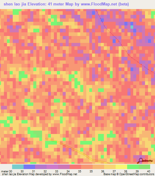 shen lao jia,China Elevation Map