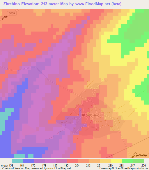 Zhrebino,Bulgaria Elevation Map