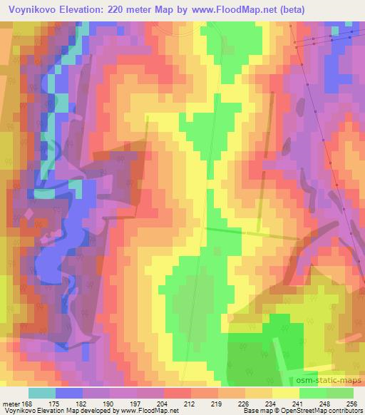 Voynikovo,Bulgaria Elevation Map