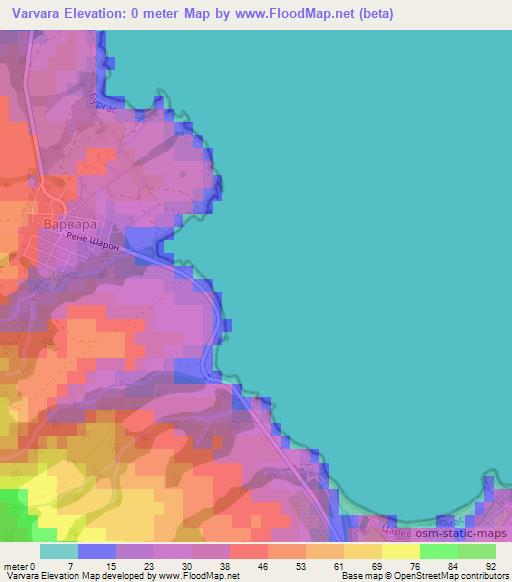 Varvara,Bulgaria Elevation Map