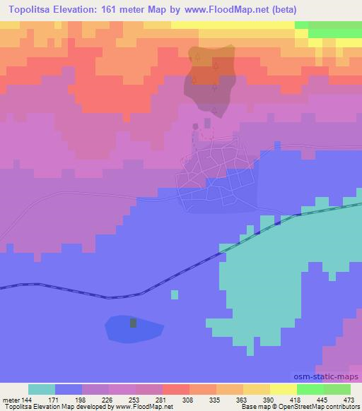 Topolitsa,Bulgaria Elevation Map