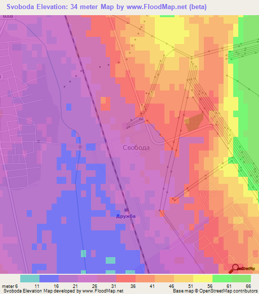 Svoboda,Bulgaria Elevation Map