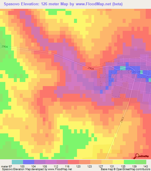 Spasovo,Bulgaria Elevation Map