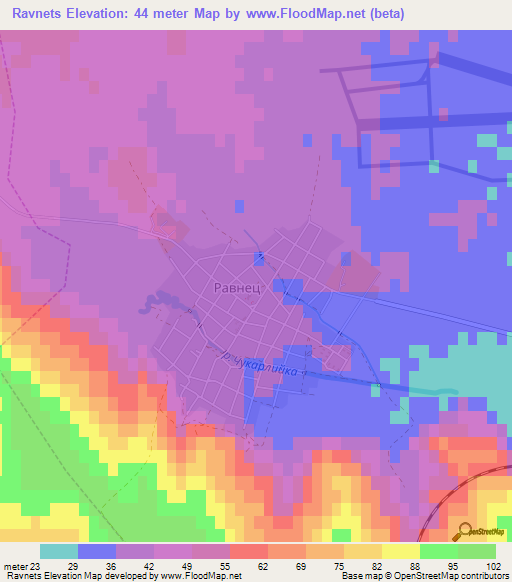 Ravnets,Bulgaria Elevation Map