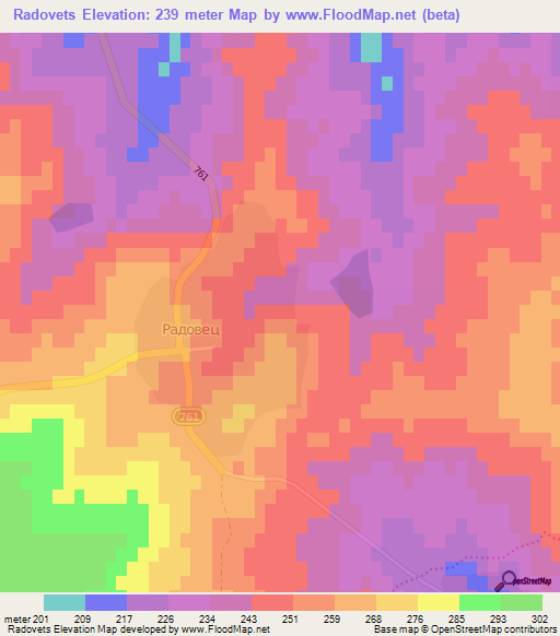 Radovets,Bulgaria Elevation Map