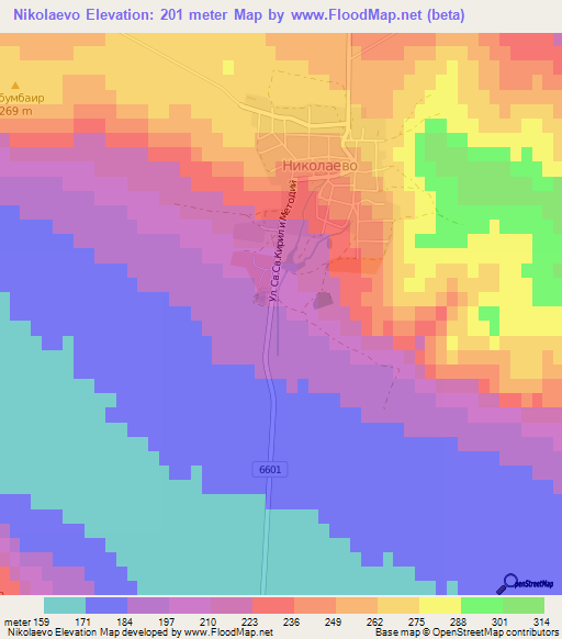 Nikolaevo,Bulgaria Elevation Map