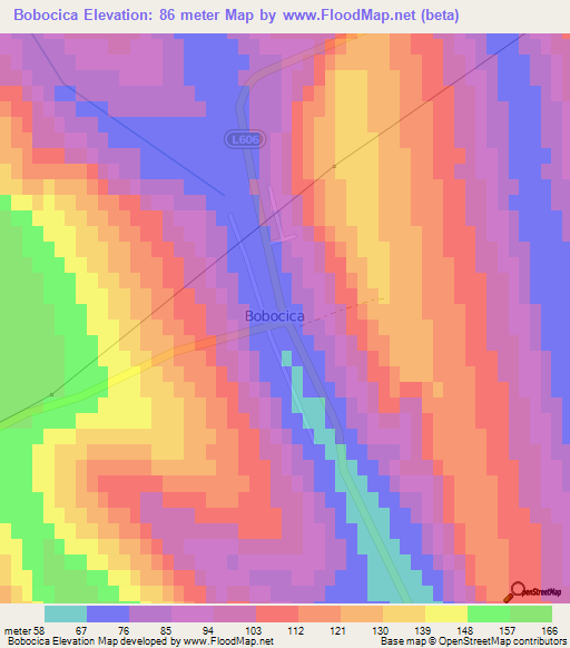 Bobocica,Moldova Elevation Map