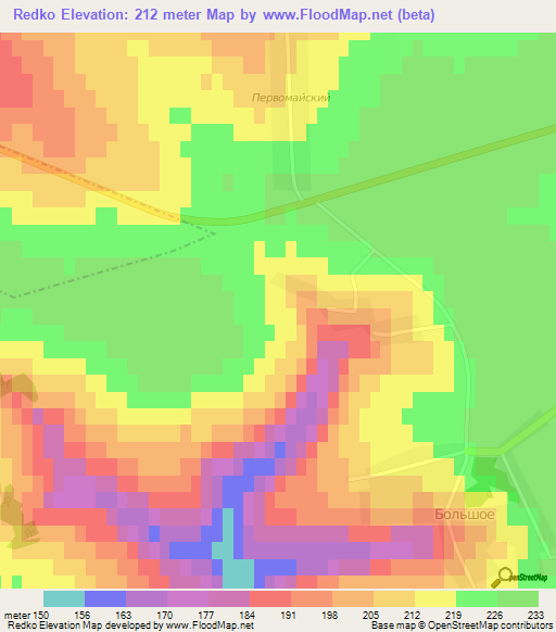 Redko,Russia Elevation Map