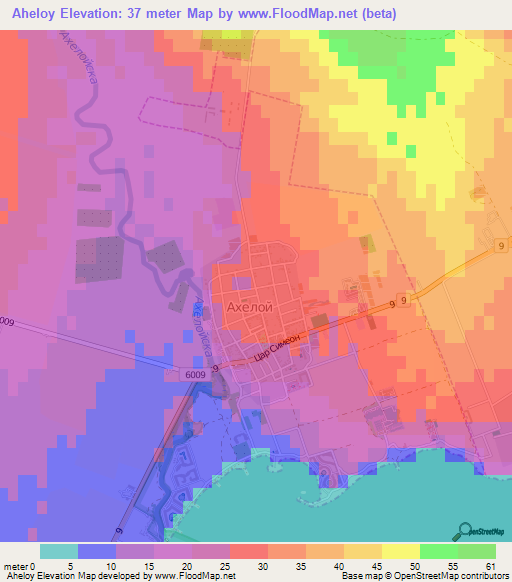 Aheloy,Bulgaria Elevation Map