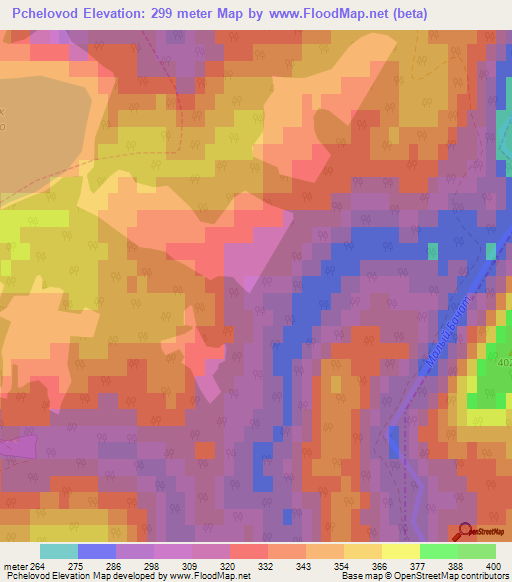 Pchelovod,Russia Elevation Map