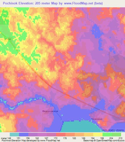 Pochinok,Russia Elevation Map