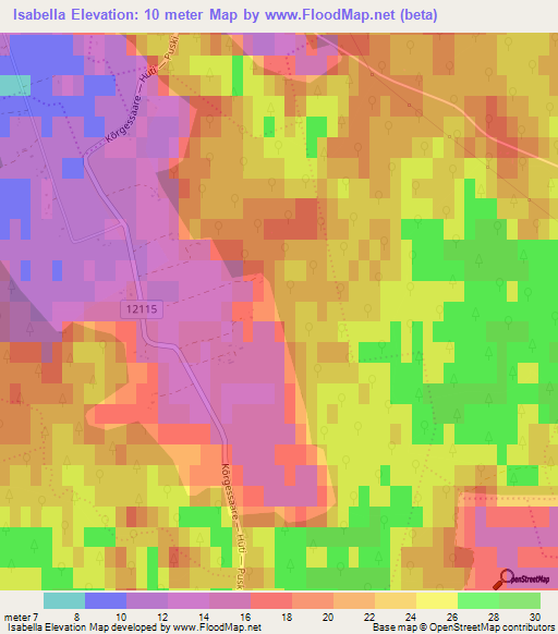 Isabella,Estonia Elevation Map