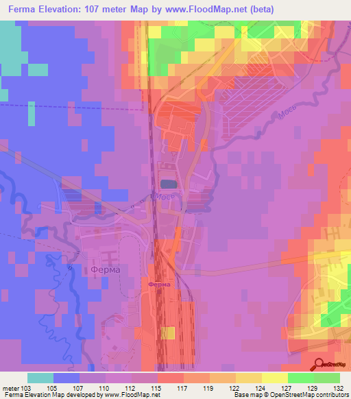 Ferma,Russia Elevation Map