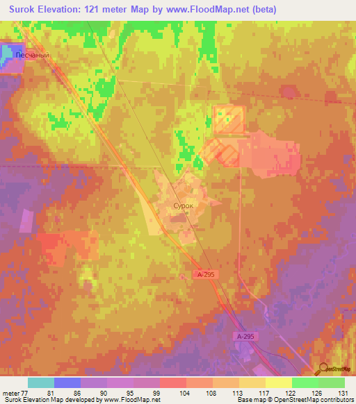 Surok,Russia Elevation Map