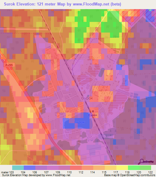 Surok,Russia Elevation Map