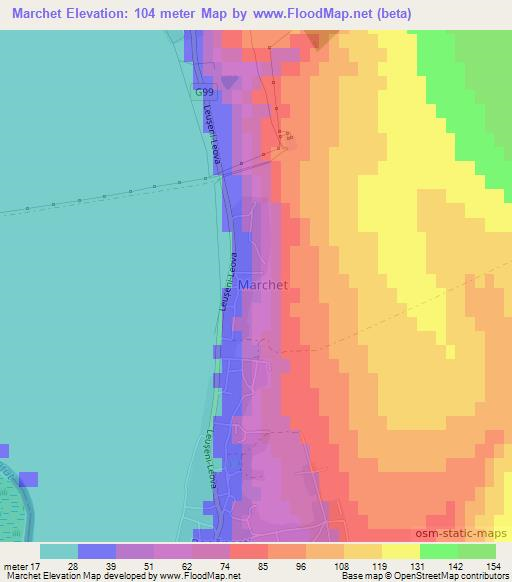 Marchet,Moldova Elevation Map