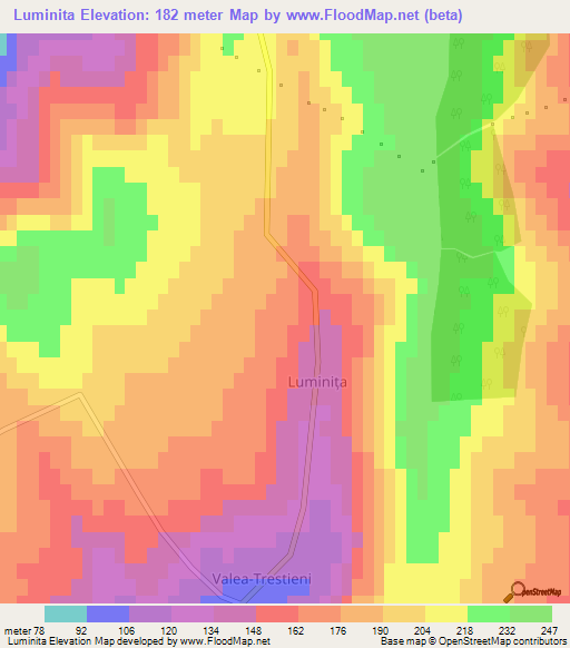 Luminita,Moldova Elevation Map