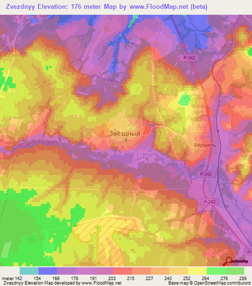 Zvezdnyy,Russia Elevation Map