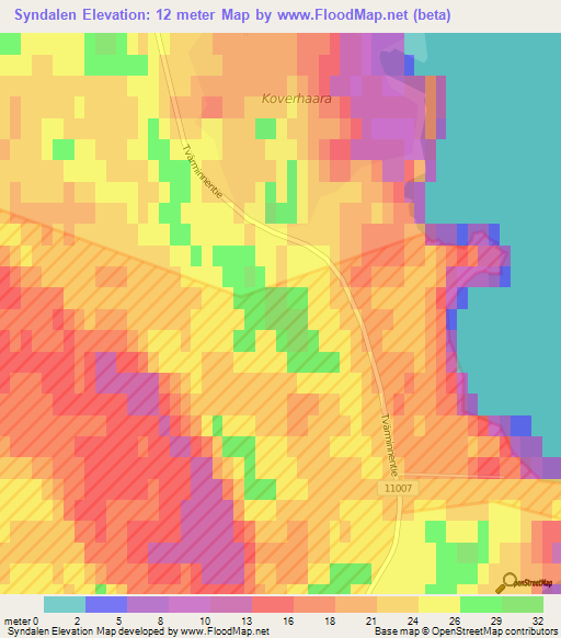 Elevation of Syndalen,Finland Elevation Map, Topography, Contour