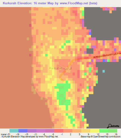 Kurkurah,Libya Elevation Map