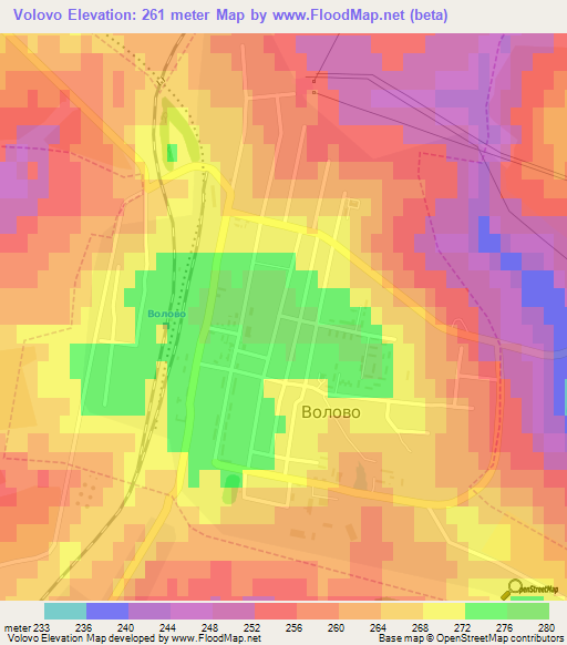 Volovo,Russia Elevation Map